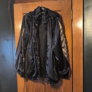 Mesotron Stylish Navy Windbreaker Jacket